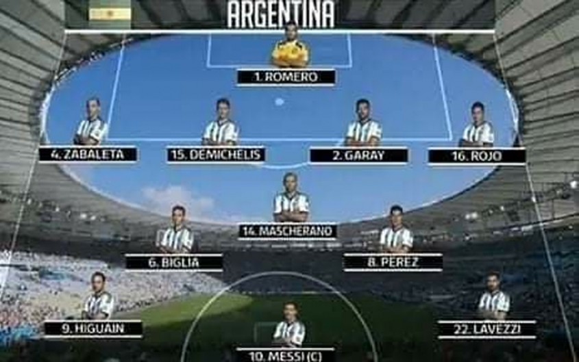 PAMIĘTNA XI Argentyny z finału Mundialu 2014!
